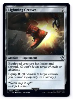 Lightning Greaves NM Commander: Final Fantasy 0349 MTG Regular - Image 1