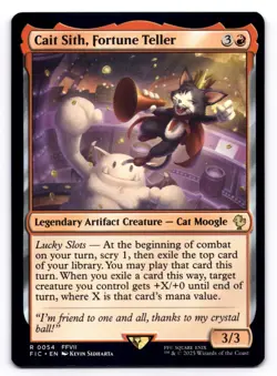 Cait Sith, Fortune Teller NM Commander: Final Fantasy 0054 MTG Regular - Image 1
