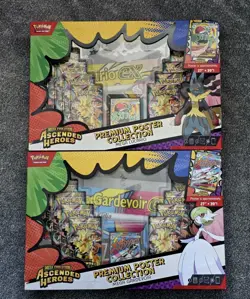 Pokemon TCG Ascended Heroes Premium Poster Collection Gardevoir and Lucario - Image 1
