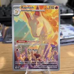 Pokemon Rapidash 189/182 Sv10 Destined Rivals Illustration Rare Holo English - Image 1