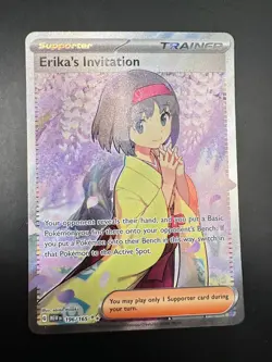 Pokemon TCG - S&V 151 - 196/165 Erika's Invitation - Ultra Rare - Image 1