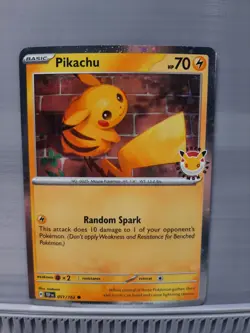 Pokemon TCG Pikachu 051/162 30th Anniversary Stamped 2026 Pokemon Day Promo - Image 1