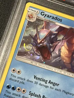 Gyarados - 2017 Pokemon Sun & Moon Team Up Blister Cosmo #33 - PSA 9 HD SWIRL - Image 4