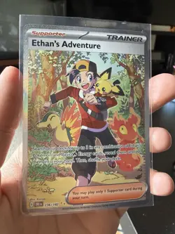 Ethan’s Adventure Full Art | PACK FRESH | Pokemon Destined Rivals 236/182 - Image 1