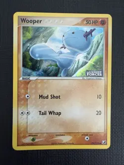 Wooper #79/115 EX Unseen Forces Stamped Reverse Holo Pokemon - 2005 - Image 1