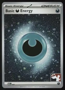 Pokemon Basic Darkness Energy - (Cosmos Holo) MEE: 007 Prize Pack Series 8 - NM - Image 1
