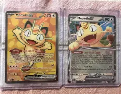 Pokemon TCG: Perfect Order - Meowth EX 062/88 + Meowth EX 107/088 Full Art Rare - Image 1