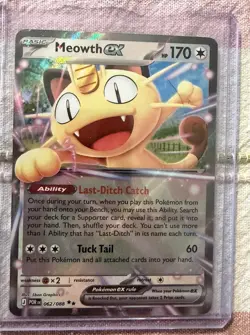 Pokemon TCG: Perfect Order - Meowth EX 062/88 + Meowth EX 107/088 Full Art Rare - Image 4
