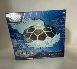 Pokemon TCG Stellar Crown ETB Elite Trainer Box Sealed READ Damaged Wrap - Image 1