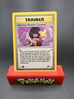 💥 Sabrina's Psychic Control 121/132 Gym Challenge Pokemon Vintage 2000 - Image 1