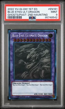 2022 1ST ED #EN181 BLUE-EYES ULTIMATE DRAGON PSA 9 - Image 1
