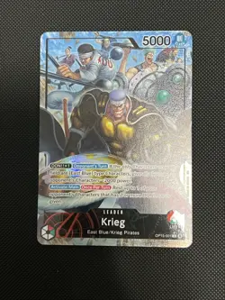 ONE PIECE ENGLISH Krieg (Alt Art) OP15-001 L Adventure on KAMI's Island - NM - Image 1