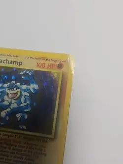 1st Edition Machamp 8/102 Holo Base Set Pokemon Card - Image 3