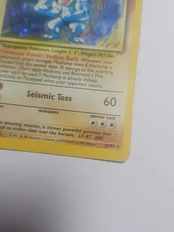 1st Edition Machamp 8/102 Holo Base Set Pokemon Card - Image 4