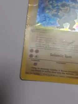 1st Edition Machamp 8/102 Holo Base Set Pokemon Card - Image 5