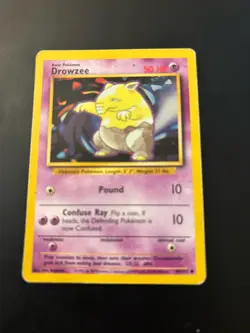 Pokemon TCG Base Set 10 Card Lot Drowzee Energy Nintendo 1999 Ken Sugimori - Image 1