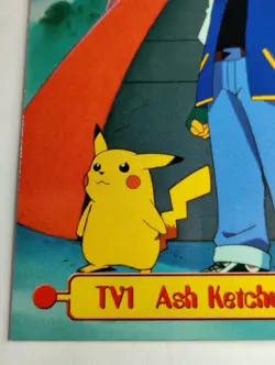 Topps Pokemon Animation Edition Ash Ketchum Card #TV1 Regular finish - Image 5
