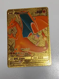LOT OF 5 Charizard Gold Foil Card Lot VMAX GX Rare Holo Pokemon. FAN ART - Image 4