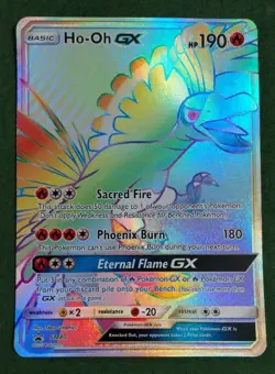 Pokemon TCG Ho-Oh Black Star Promo Jumbo Oversized SM80 Card - Image 1