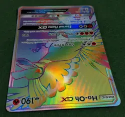 Pokemon TCG Ho-Oh Black Star Promo Jumbo Oversized SM80 Card - Image 4