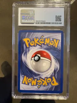 1999 Pokemon TCG Base Set Shadowless Mewtwo Holo Rare CGC 8 10/102 Card Stock - Image 2