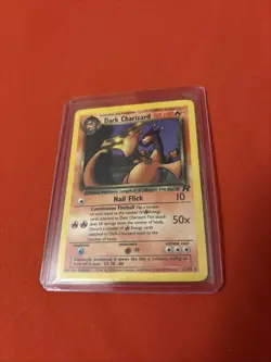 Pokemon TCG Dark Charizard 21/82 Base Set Non-Holo Rare Card LP - Image 1