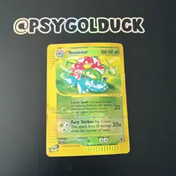 Venusaur Expedition Reverse Holo DMG English Pokemon Card 67/165 Expedition E9 - Image 1