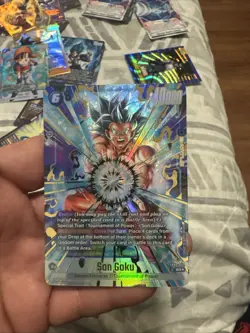 Son Goku FB09-037 Alternate Art Dual Evolution Dragon Ball Card English Fusion - Image 1