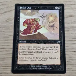 Snuff Out Mercadian Masques MTG Magic the Gathering Card - Image 1