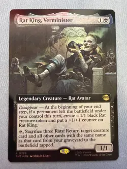 Rat King Verminister (Extended Art) FOIL - Teenage Mutant Ninja Turtles MTG #266 - Image 1