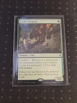 Foil Scythe Leopard Promo - Magic the Gathering, Green Holo, 2015 - Image 1