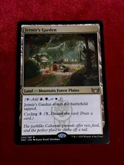 MTG - Streets of New Capenna #250 Rare Land: - Jetmir's Garden 🔥 Unplayed Mint+ - Image 1