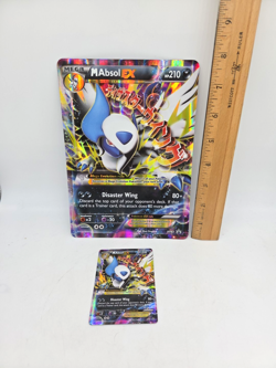Pokemon M Absol EX Mega Holo Card XY63 + bonus Mega Card - Image 2