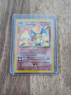 Pokemon Tcg Wotc card English Base Charizard HOLO 4/102 Rare Near Mint - Image 1