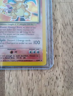 Pokemon Tcg Wotc card English Base Charizard HOLO 4/102 Rare Near Mint - Image 3