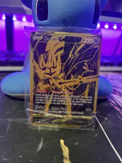 Pokemon Zacian V Full Art Gold SWSH076 Sword & Shield English MINT STILL SEALED - Image 1
