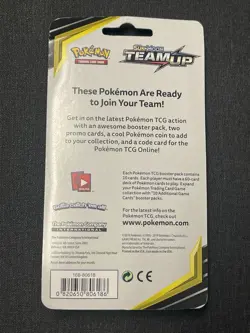 Rare Sealed Pokemon Sun & Moon TEAM UP Gyarados Cosmo Checklane Blister - Image 2