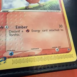 2003 Pokemon Torchic 017 Nintendo Black Star Promo - Image 3