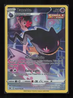 Banette TG07/TG30 Holo Lost Origin Trainer Gallery Pokemon NM - Image 1