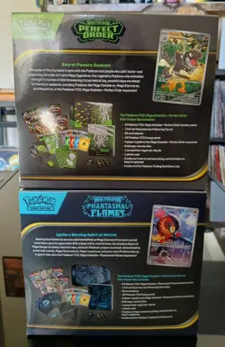 Sealed Pokemon TCG Phantasmal Flames & Mega Evolution Perfect Order ETB Set Of 2 - Image 4