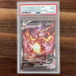 Pokemon Charizard VMAX SWSH261 Sword & Shield Promo Holo Full Art PSA 9 - Image 1