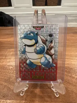 1996 Pokemon Carddass Blastoise No.009 Holo Prism Red Japanese 🔥🔥Rare🔥 - Image 1