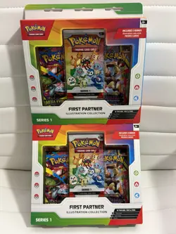 Pokemon TCG First Partner Illustration Collection LOT OF 2 (FACTORY SEALED) - Image 1
