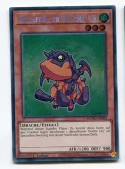 Yu-Gi-Oh! Bewaffneter Drache LV3 Secret Rare MZMU-DE063 - Image 1