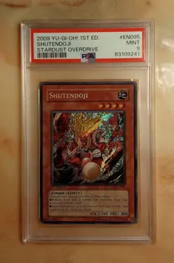 Yu-Gi-Oh 2009 Shutendoji PSA 9 MINT SOVR-EN095 1st Edition Secret Rare! - Image 1