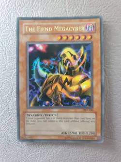 YUGIOH THE FIEND MEGACYBER ULTRA RARE PSV-100 MP - Image 1