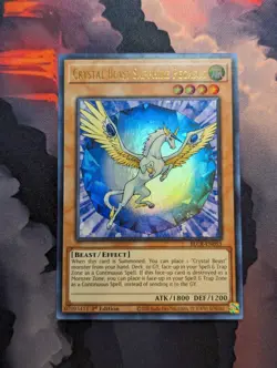 Crystal Beast Sapphire Pegasus Ultra Rare BLCR-EN053 1st Edition NM Yugioh - Image 1
