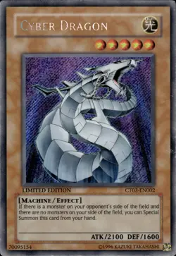 Cyber Dragon - Secret Rare Limited Edition CT03-EN002 - MP - YuGiOh - Image 1