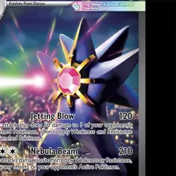 Pokemon Mega Starmie EX Holo Rare 330 HP Jetting Blow Nebula Beam POR 118/088 - Image 1