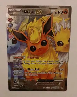 🔥FLAREON EX RC28-32 Generations Radiant Collection Full Art Holo Rare Pokemon - Image 1